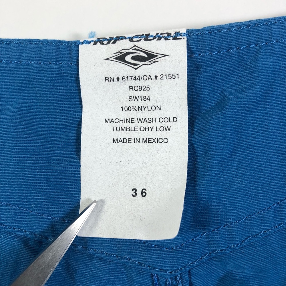 Rip Curl Vintage Nylon Board Shorts Men's 36 EUC - Picture 10 of 12